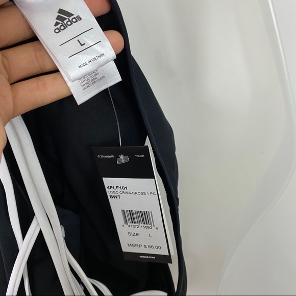Adidas Logo Sexy Back One Piece Swimsuit - Picture 15 of 15
